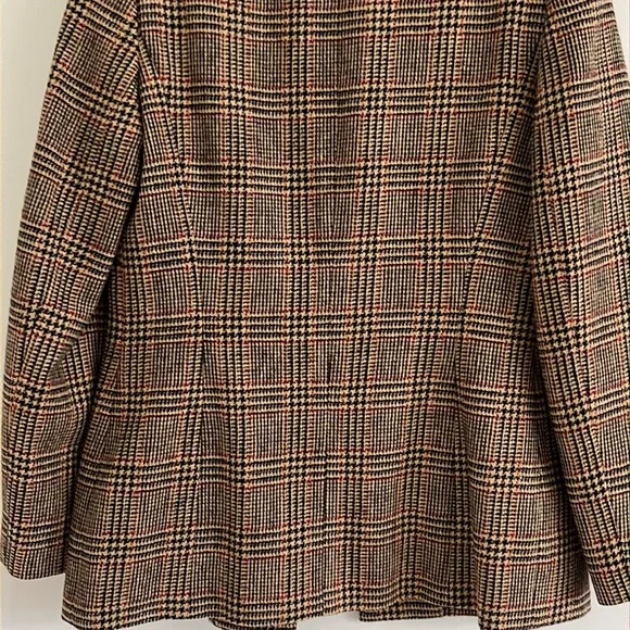 Vintage HARVE BERNARD Wool Plaid Blazer size 6 - Picture 9 of 14